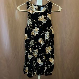 Black summer mini dress